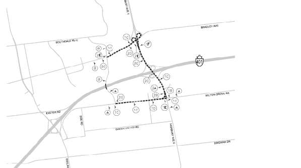 Anticipated detour routes for 2025 - Pond Mills Detour Sheet 92